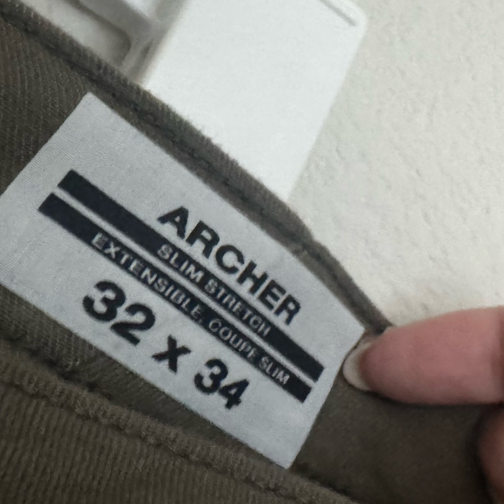 Buffalo David Bitton Archer Slim Stretch 5 Pocket Pant Green - Picture 9 of 9